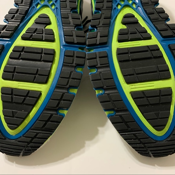 Asics Mens Gel Quantum 180 4 Shoes Size 12 White Safety-Yellow 1021A104-104 - Picture 10 of 11